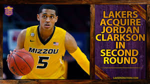 The jazz acquired clarkson shortly after the 2019 season. Lakers Draft Jordan Clarkson In Second Round Of 2014 Nba Draft Youtube