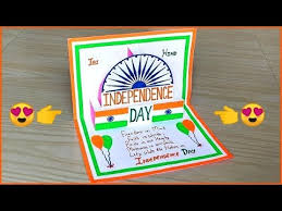 In this video you can learn how to make independence day greeting card i have some amazing ideas for you!! Independence Day Special Greeting Card Handmade Independence Day Card Making Ideas Card Crafts Youtube