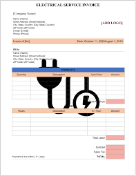 Free sample,example & format iso 9001 checklist excel template nkxux. Electrical Service Invoice Template Sample
