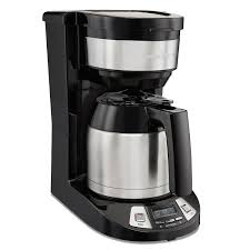 Programmable digital clock adds convenience. Hamilton Beach 8 Cup Programmable Coffee Maker With Thermal Carafe On Sale Overstock 30970355