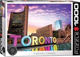 Jigsaw puzzles from bits and pieces. Toronto Canada 1000 Pieces Eurographics Puzzle Warehouse