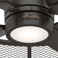 This ceiling fan also comes with an integrated light kit including two standard medium base 14w cfl bulbs and a cased white glass. Hunter Ceiling Fan With Light 30 Inch Seattle In Noble Bronze 50738 Destination Lighting