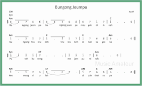Bungong jeumpa bungong jeumpa megah di aceh. Not Angka Bungong Jeumpa Seputar Musik