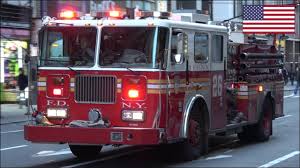 The fdny acronym and the fdny shield design are federally registered trademarks owned by the city of new york and are used herein with permission. Fdny Fire Engine 26 Ambulance Responding Old Style Siren Youtube