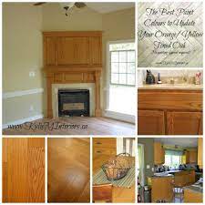 Another inspiration picture, the paint color is not listed but you can get an idea of the shade of paint used. The 16 Best Paint Colours To Go With Oak Or Wood Trim Floor Cabinets And More Kylie M Interiors Oak Bedroom Furniture Best Paint Colors Bedroom Paint Colors