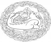 Le coloriage de mandala possède de nombreuses vertues thérapeutiques : Coloriage Mandala Tete Loup Canis Lupus Dessin Mandala Animaux A Imprimer