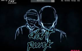 Daft punk, music, night, two people. Daft Punk Wallpapers New Tab Theme