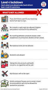 Three quarters of england was under the toughest tier of restrictions prior to lockdown. See Here Is A List Of What You Can And Not Do Under Level 4 Lockdown News24