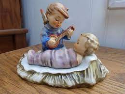 Vintage 1968 Hummel Figure Lullaby No 262 Angel With Baby Hummel Hummel Figurines German Figurine