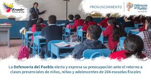 Maybe you would like to learn more about one of these? La Defensoria Del Pueblo Alerta Y Expresa Su Preocupacion Ante El Retorno A Clases Presenciales De Ninas Ninos Y Adolescentes De 204 Escuelas Fiscales Defensoria Del Pueblo