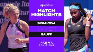 Katerina siniakova page on flashscore.com offers livescore, results, fixtures, draws and match details. Katerina Siniakova Vs Coco Gauff 2021 Parma Semifinal Wta Match Highlights Youtube