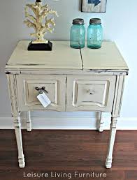 Leisure Living Seahorse Sewing Cabinet Sewing Machine Cabinet Rustic Painted Furniture Vintage Sewing Table