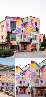 Mural By Zosen At Promenade Du Port Mural Art Mural Colorful Murals