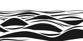 Black And White Striped Rug Clipart Abstract Black And White Striped 3d Waves Vector Optical Illusion Ocean Wave Art Pattern Stock Illustration