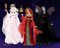 Christmas past, present, and future. Ghosts Of Christmas Past Present And Yet To Come By Saphari Deviantart Com On Devia Ghost Of Christmas Past Christmas Carol Ghosts Ghost Of Christmas Present