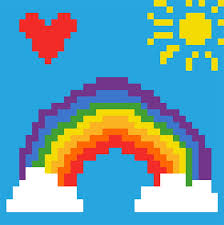 Nov 16, 2020 · coloriage et illustration de raichu d'alola en pixel art. Pixel Art Arc En Ciel