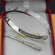 Fake Cartier Love Bracelet White Gold Paved Diamonds Screwdriver Cartier Love Bracelet Cartier Gold Fake Jewelry