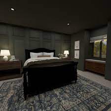 Reader room virtual makeover featuring a moody green master bedroom design. Reader Room Virtual Makeover A Modern Traditional Bedroom Nadine Stay Modern Traditional Bedroom Simple Living Room Decor Green Master Bedroom