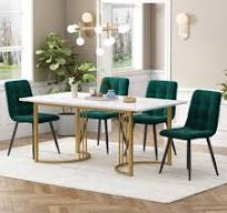 Ensemble de salle à manger, table à manger ( 140x80x75 cm ...