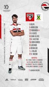 Paulistano vs são paulo fc stream is not available at bet365. Sao Paulo Fc On Twitter Tricolor Escalado Vamossaopaulo