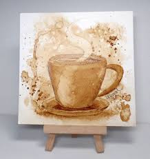 Mix Ability Challenge Painting With Coffee Mama Dini S Stamperia Coffee Art Painting Coffee Painting Canvas Coffee Art
