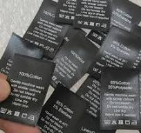 50PCS Black Satin Care Label  Cotton/Silk/Cashmere/Wool/Linen/Polyester/Chiffon Print Cloth Washing  Labels - AliExpress 15