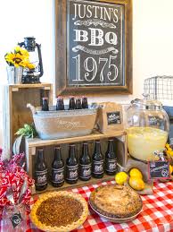So if you can plan a good surprise for him, that can make him happy and comes. Rustic Bbq Birthday Party Man 40th Birthday Party Birthday Bbq Rustic Birthday Parties Backyard Bbq Party