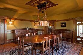 Robinson Dining Room Pasadena 1906 Craftsman Style Interiors Craftsman Dining Room Craftsman Style Bungalow