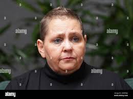 Michelle Tolley at Aldwych House in London, after attending the Infected  Blood inquiry. She was infected with hepatitis C when she received blood  transfusions after the birth of her child in 1987,