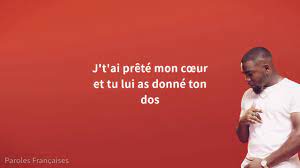 Translation of 'le temps' by tayc from french to english. Tayc Le Temps Paroles Youtube