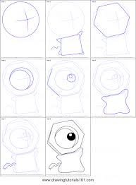How To Draw Meltan From Pokemon Printable Step By Step Drawing Sheet Drawingtutorials101 Com In 2020 Pokemon Tekenen