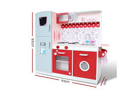 A lot of kitchen baking colorful equipment. Dick Smith Keezi Kids Kitchen Kids Toys Set Red Pink Toys Hobbies Preschool Toys Pretend Play Pretend Kitchens