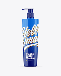 Glossy Plastic Bottle Mockup In Bottle Mockups On Yellow Images Object Mockups