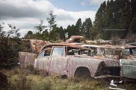 Rusty Vintage Cars In A Classic Car Junkyard Classic Cars Vintage Cars Junkyard
