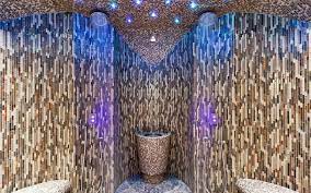 This Rasul Is Made Entirely Out Of Stainless Steel And Then Custom Tiled It Is Located At The Salamander Resort And Spa In Vir Luxury Resort Resort Spa Design