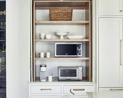 Image of Appliance garage in kitchen