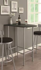 Black Silver Metal 24 X 36 Spacesaver Bar Table Monarch Specialties I 2335 Bar Table Table For Small Space Home Decor