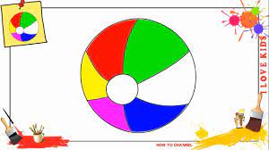 Please like, comment, and share. How To Draw A Beach Ball Easy Slowly Step By Step For Kids Youtube