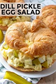Dill Pickle Egg Salad In 2020 Egg Salad Recipe Easy Pickled Eggs Quick Lunch Recipes