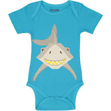 Je suis un bébé requin au ventre blanc aux dents nacrées dans les eaux chaudes je t'entraînerai et sans que tu le sache avec amour avec douceur. Body Manches Courtes Bebe Requin En Coton Biologique Coq En Pate