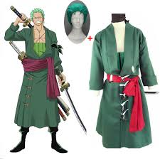 Posts must be directly related to one piece. Hot Japanese Anime One Piece Roronoa Zoro Cosplay Costume Comic Halloween Cosplay Costume Full Wig And Kerchief Free Shipping Anime Costumes Aliexpress