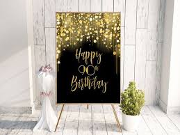 Great savings & free delivery / collection on many items. Happy 90th Birthday 90th Birthday Decor Happy 90th 90th Etsy Happy 90th Birthday 75th Birthday Parties Birthday Poster