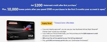 Take off faster with your chase southwest rapid rewards credit card! Southwest Credit Card Offer Of 200 And 10 000 Points Good Deal Running With Miles