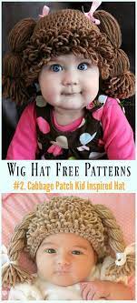 Crochet Cabbage Patch Kid Inspired Hat Free Paid Pattern Wig Hat Free Crochet Patterns For Hallowee Kids Hats Patterns Crochet Wig Crochet Wig Pattern