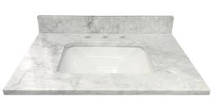 Tile Top Bianco Carrara Marble 31 Single Bathroom Vanity Top Reviews Wayfair