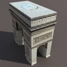 Arc De Triomphe Low Poly 3d Models Low Poly 3d Arc De Triomphe