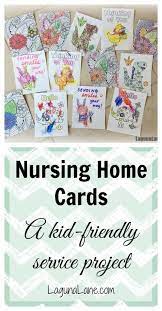 What to write in cards for nursing home residents. Nursing Home Service Project Making Delivering Cards Laguna Lane Service Projects For Kids Service Learning Projects Kindness Projects