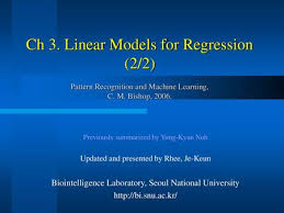 Bishop Pattern Recognition And Machine Learning 2006 Pattern Recognition And Machine Learning Ppt Video Online Download
