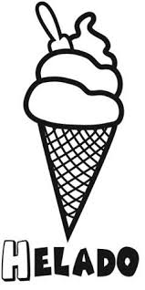 Dibujo Helado Para Colorear