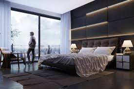 Bedroom modern contemporary room type: Bedroom Feature Wall Lighting Ideas Novocom Top